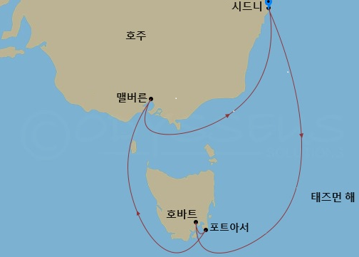 호주의 궁극적인 도시 크루즈: 8일간의 시드니, 타즈매니아, 멜버른 모험 | 11월 30일 출발