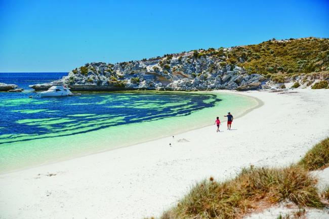 Scenic view of Rottnest Island, Perth